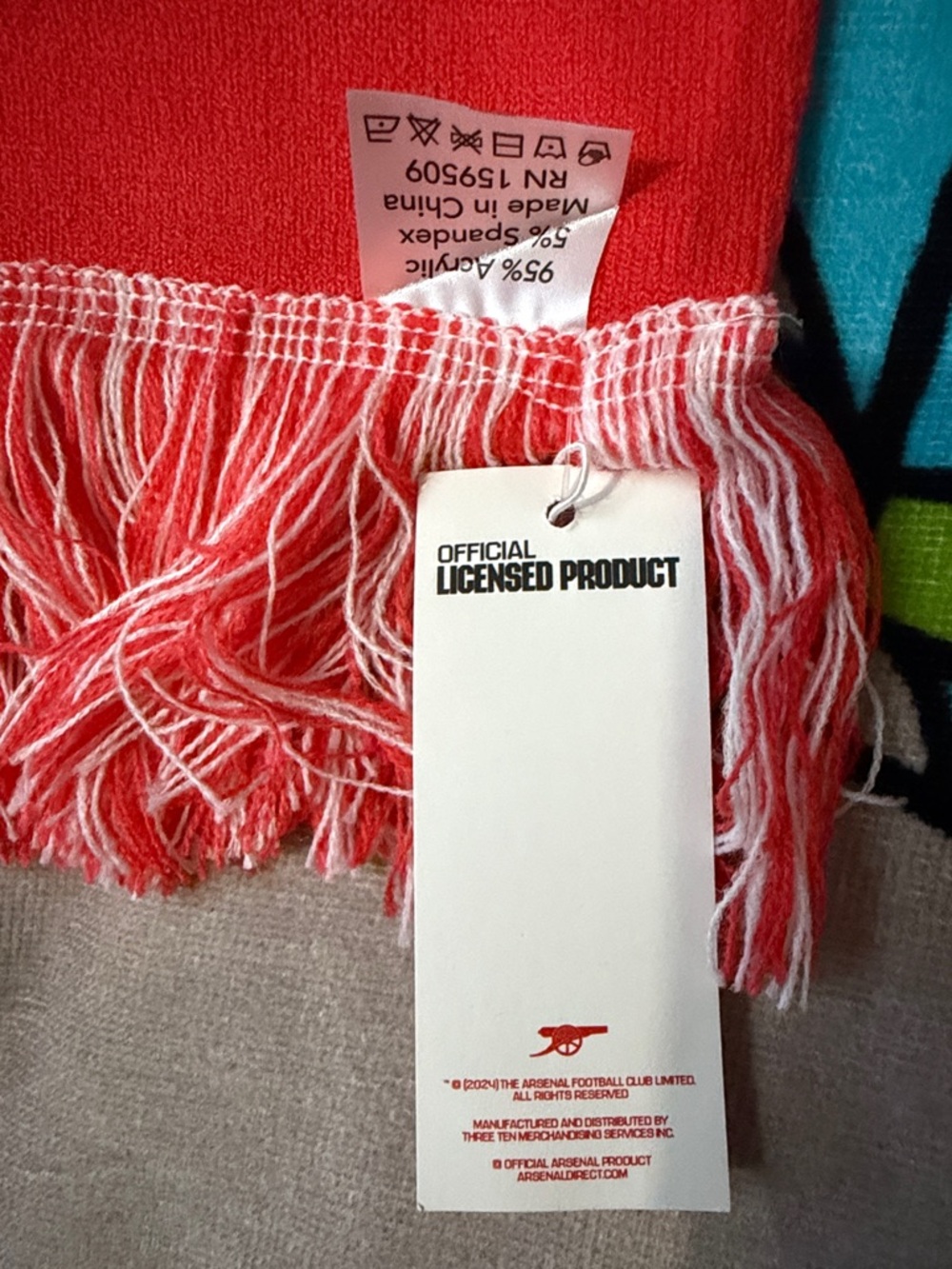 Arsenal supporter scarf Knit Scarf - Picture 5 of 9